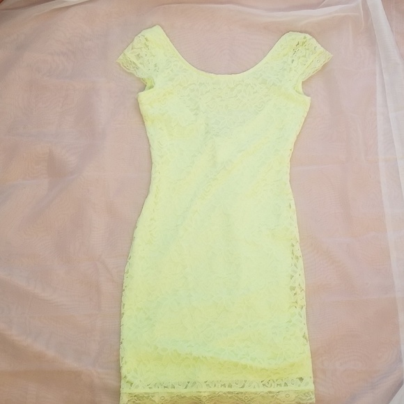 New H&M bodycon mini dress size 4 lave overlay sexy club - Picture 3 of 4
